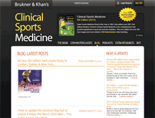 Tablet Screenshot of clinicalsportsmedicine.com